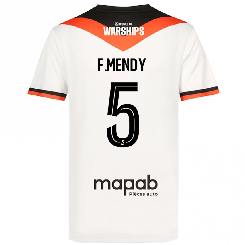 Niño Fútbol Camiseta Formose Mendy #5 Blanco 2ª Equipación 2024/25