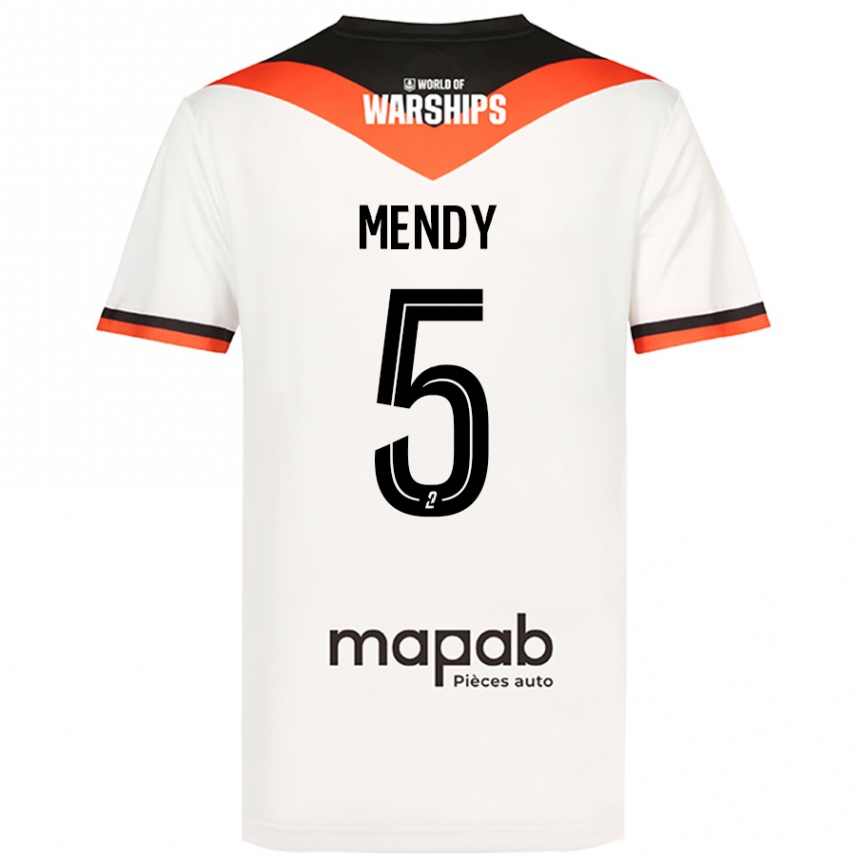 Niño Fútbol Camiseta Benjamin Mendy #5 Blanco 2ª Equipación 2024/25