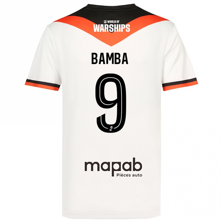 Niño Fútbol Camiseta Mohamed Bamba #9 Blanco 2ª Equipación 2024/25