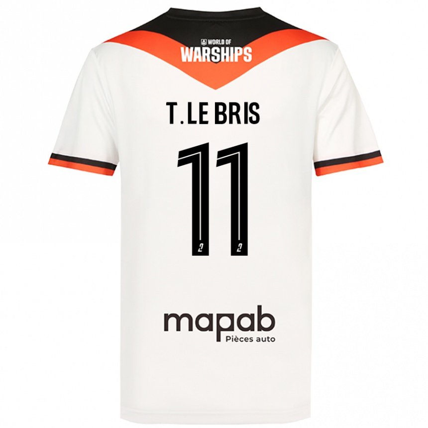 Niño Fútbol Camiseta Théo Le Bris #11 Blanco 2ª Equipación 2024/25