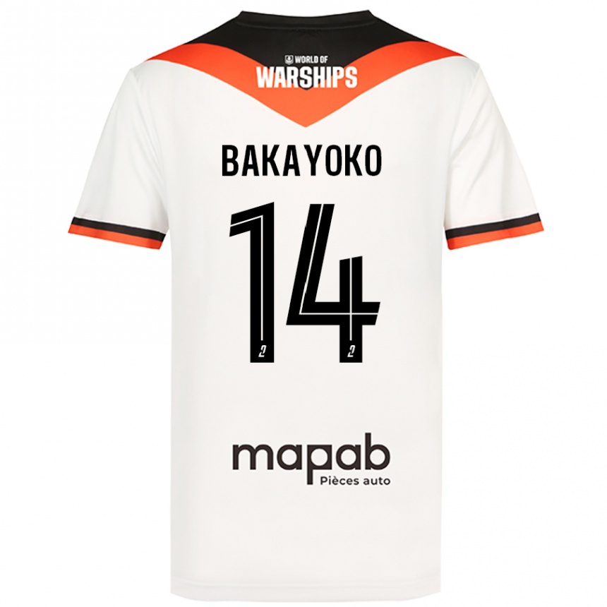 Niño Fútbol Camiseta Tiemoué Bakayoko #14 Blanco 2ª Equipación 2024/25