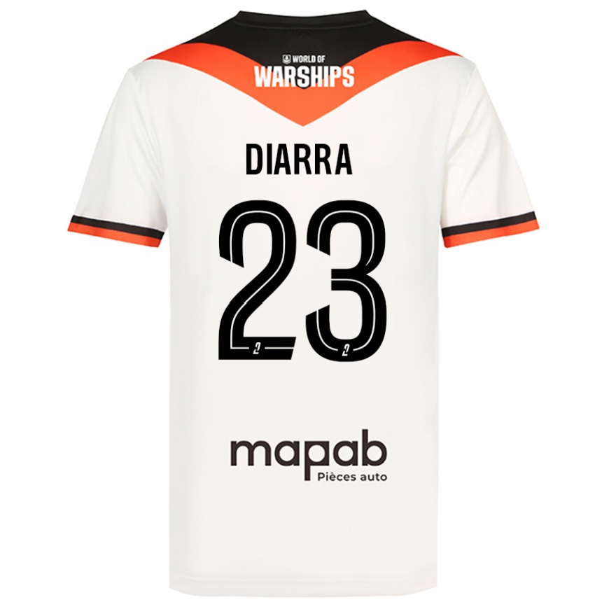 Niño Fútbol Camiseta Stéphane Diarra #23 Blanco 2ª Equipación 2024/25