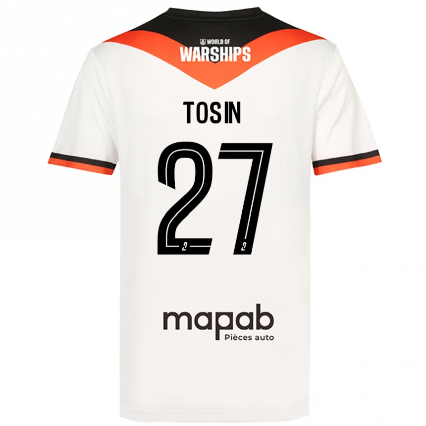 Niño Fútbol Camiseta Aiyegun Tosin #27 Blanco 2ª Equipación 2024/25