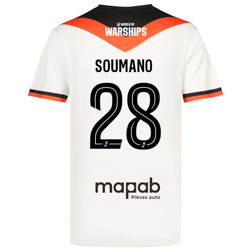 Niño Fútbol Camiseta Sambou Soumano #28 Blanco 2ª Equipación 2024/25