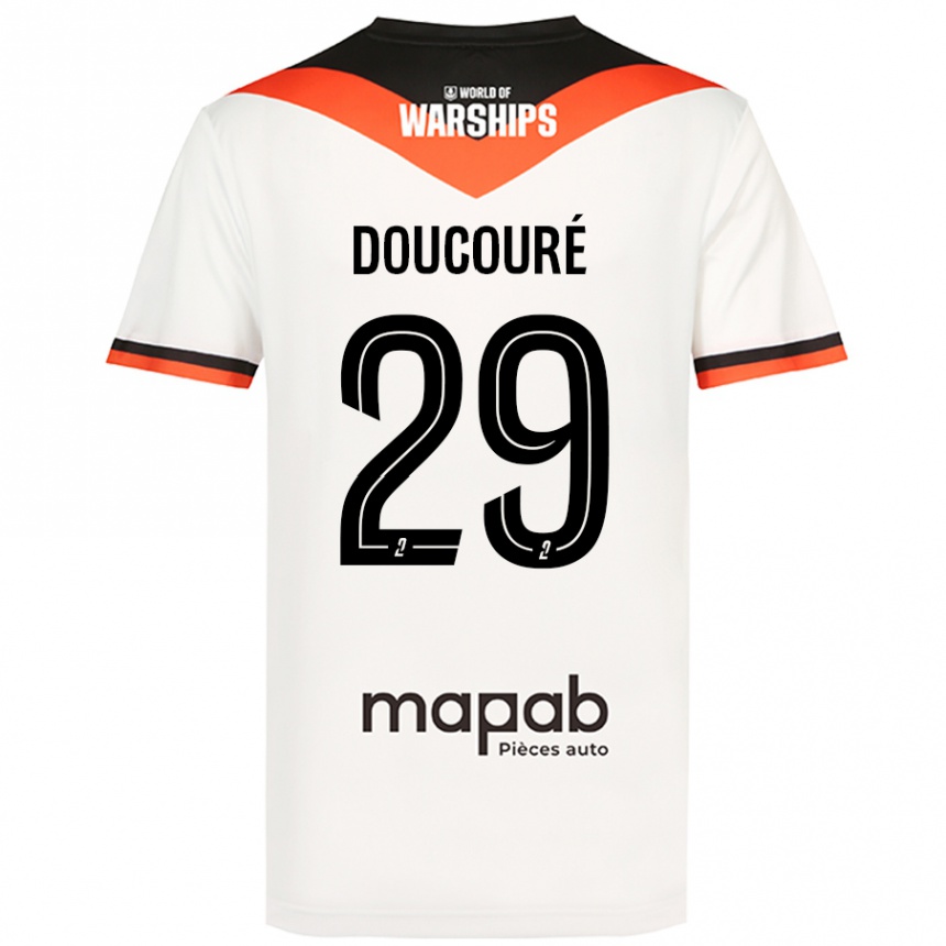 Niño Fútbol Camiseta Siriné Doucouré #29 Blanco 2ª Equipación 2024/25