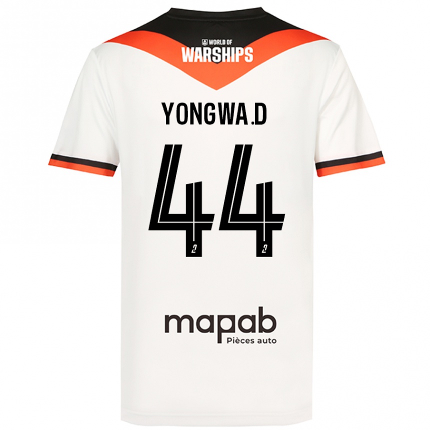 Niño Fútbol Camiseta Darlin Yongwa #44 Blanco 2ª Equipación 2024/25