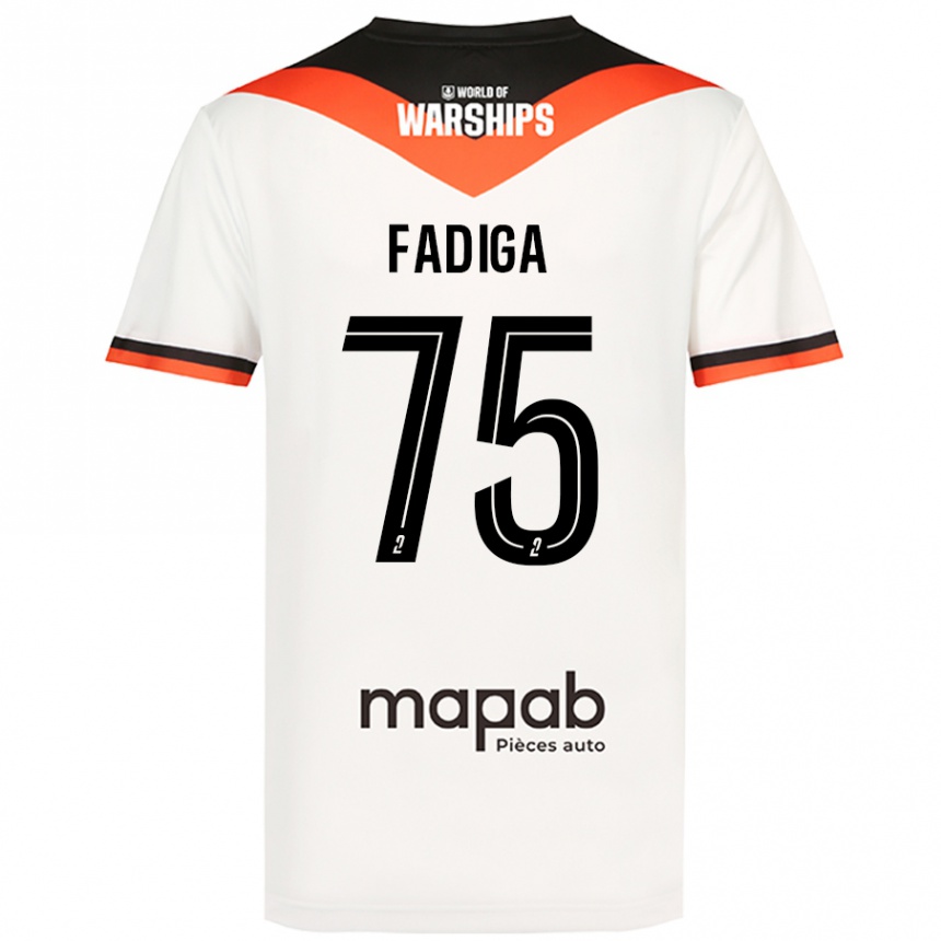 Niño Fútbol Camiseta Bandiougou Fadiga #75 Blanco 2ª Equipación 2024/25