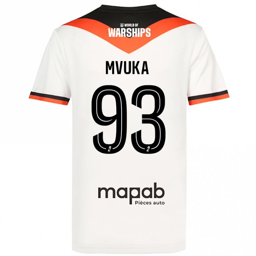 Niño Fútbol Camiseta Joel Mvuka #93 Blanco 2ª Equipación 2024/25