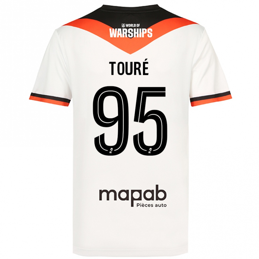 Niño Fútbol Camiseta Isaak Touré #95 Blanco 2ª Equipación 2024/25