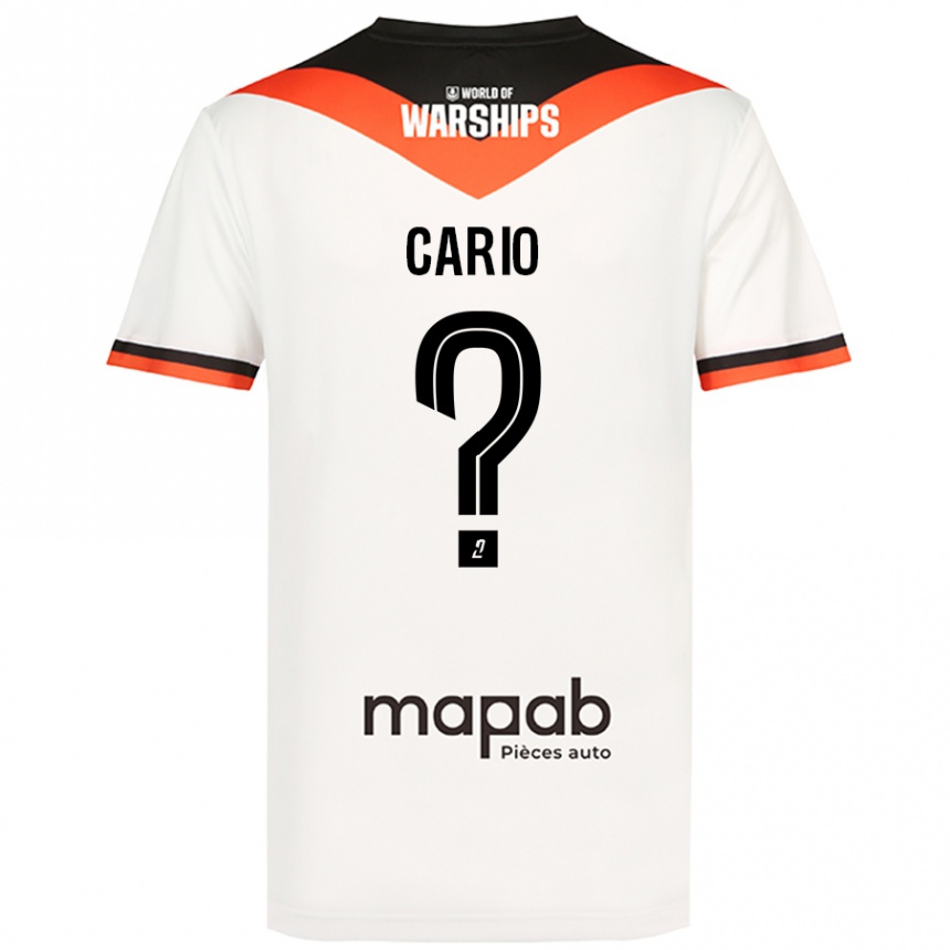 Niño Fútbol Camiseta Anthony Cario #0 Blanco 2ª Equipación 2024/25