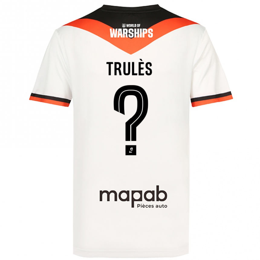 Niño Fútbol Camiseta Rayann Trulès #0 Blanco 2ª Equipación 2024/25