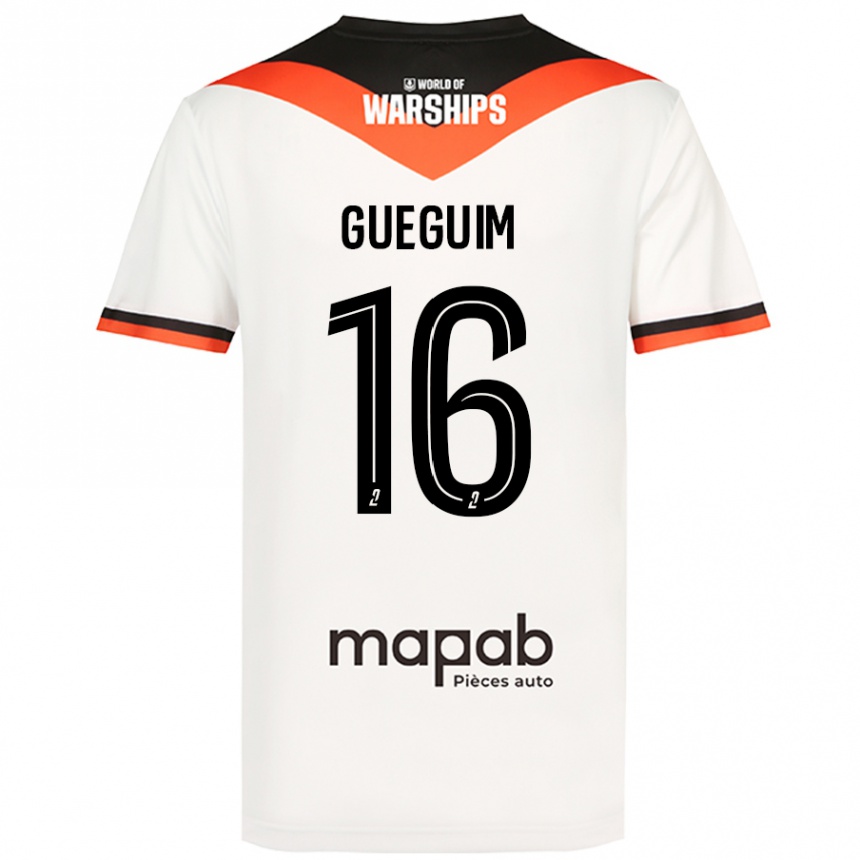 Niño Fútbol Camiseta Guirone Gueguim #16 Blanco 2ª Equipación 2024/25