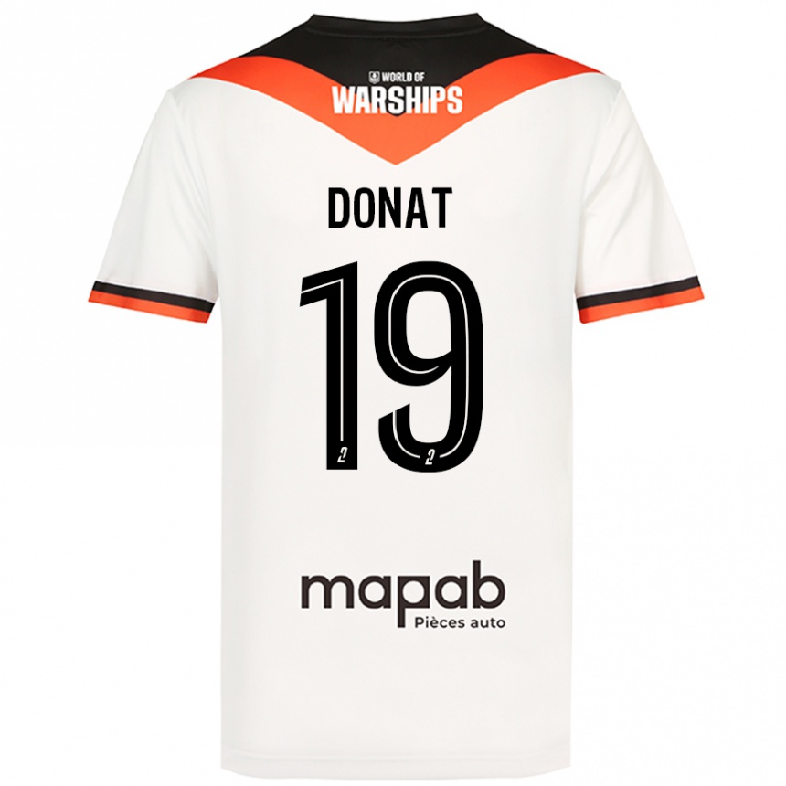 Niño Fútbol Camiseta Noa Donat #19 Blanco 2ª Equipación 2024/25