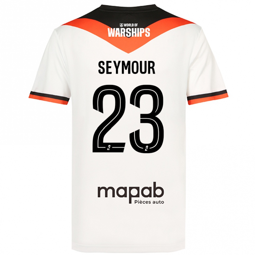 Niño Fútbol Camiseta Brice Seymour #23 Blanco 2ª Equipación 2024/25