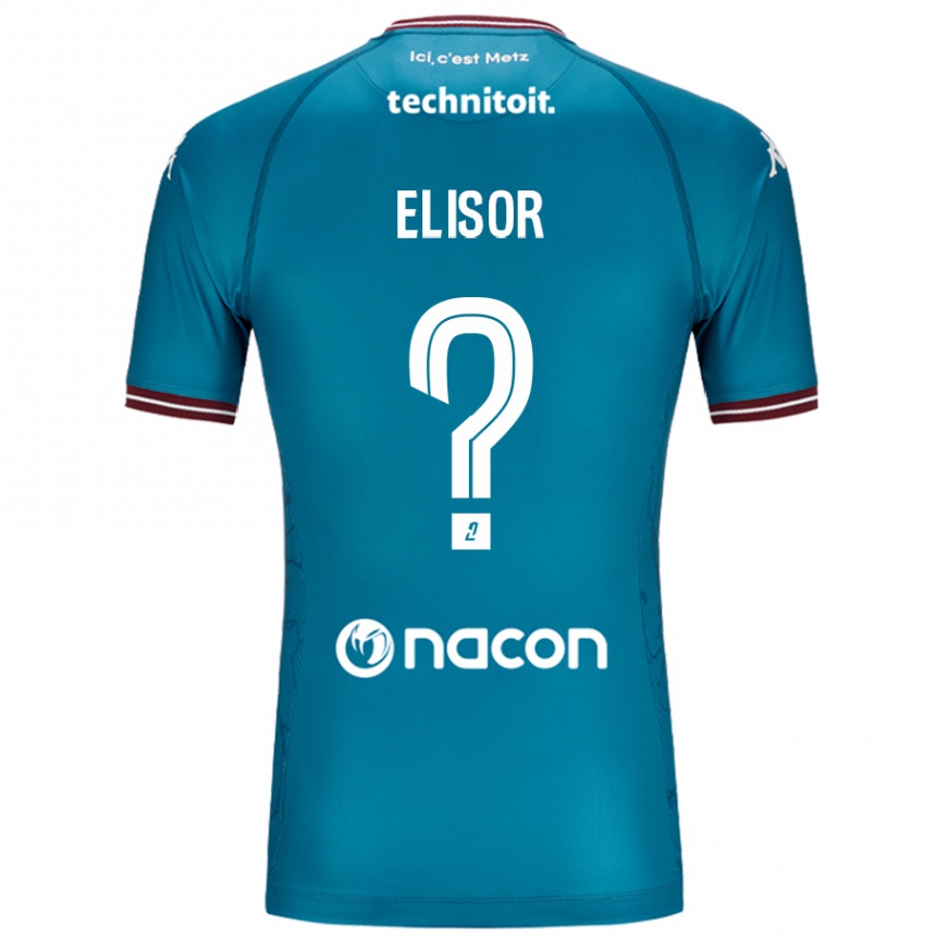 Niño Fútbol Camiseta Simon Elisor #0 Azul Petróleo 2ª Equipación 2024/25