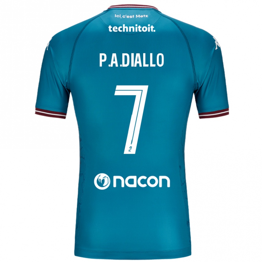 Niño Fútbol Camiseta Papa Amadou Diallo #7 Azul Petróleo 2ª Equipación 2024/25