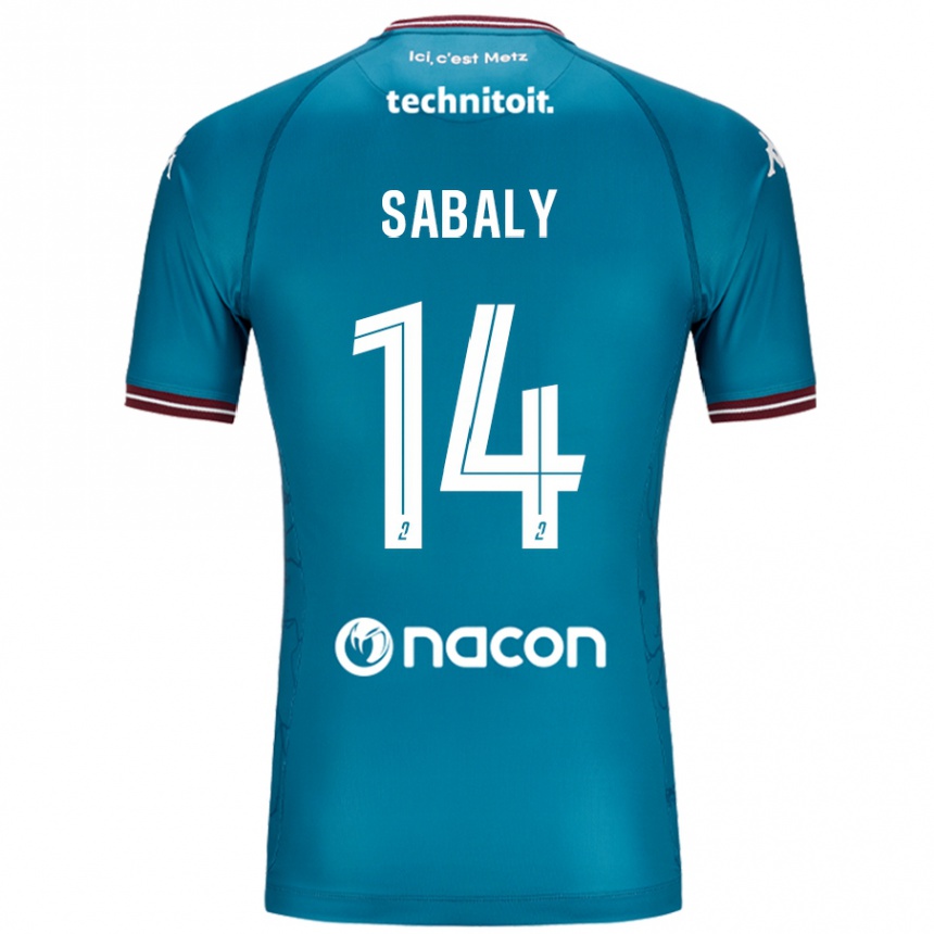 Niño Fútbol Camiseta Cheikh Sabaly #14 Azul Petróleo 2ª Equipación 2024/25