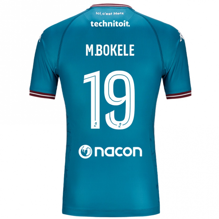 Niño Fútbol Camiseta Morgan Bokele #19 Azul Petróleo 2ª Equipación 2024/25