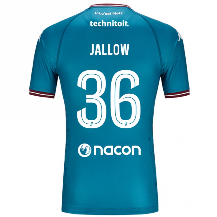 Niño Fútbol Camiseta Ablie Jallow #36 Azul Petróleo 2ª Equipación 2024/25