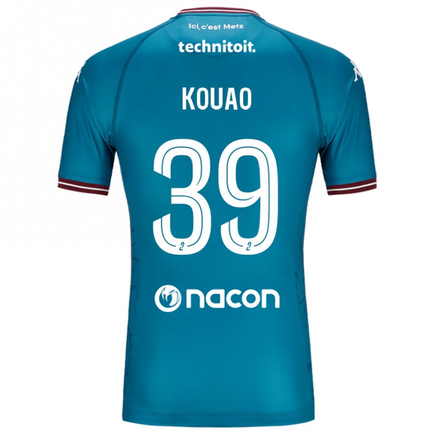 Niño Fútbol Camiseta Koffi Kouao #39 Azul Petróleo 2ª Equipación 2024/25