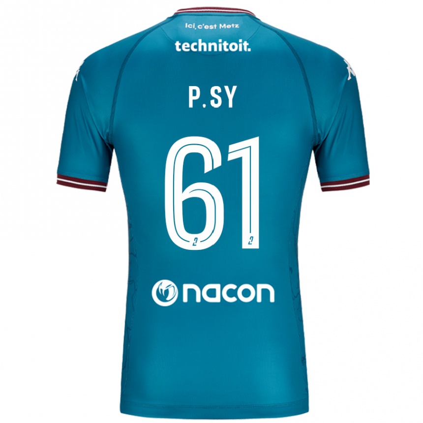 Niño Fútbol Camiseta Pape Sy #61 Azul Petróleo 2ª Equipación 2024/25