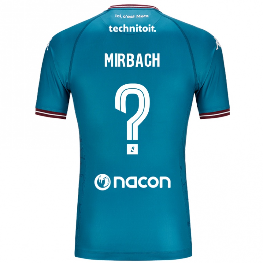 Niño Fútbol Camiseta Alexis Mirbach #0 Azul Petróleo 2ª Equipación 2024/25