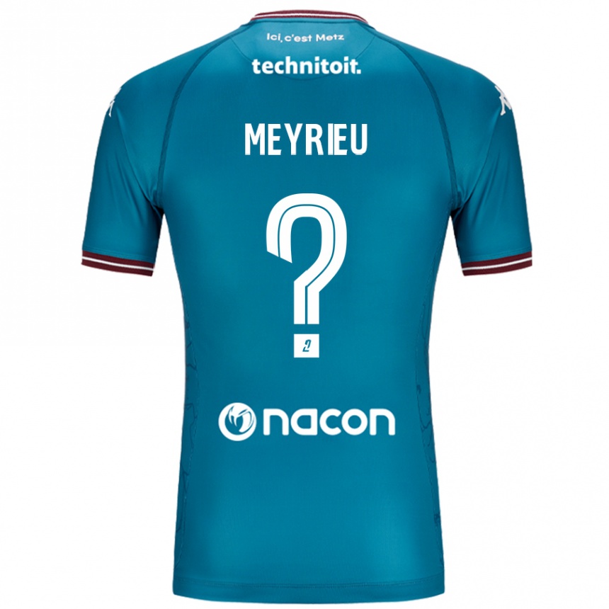 Niño Fútbol Camiseta Delano Meyrieu #0 Azul Petróleo 2ª Equipación 2024/25