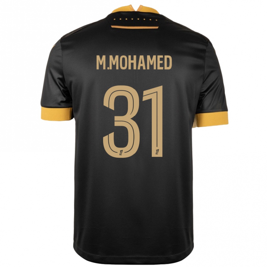 Niño Fútbol Camiseta Mostafa Mohamed #31 Negro Marrón 2ª Equipación 2024/25