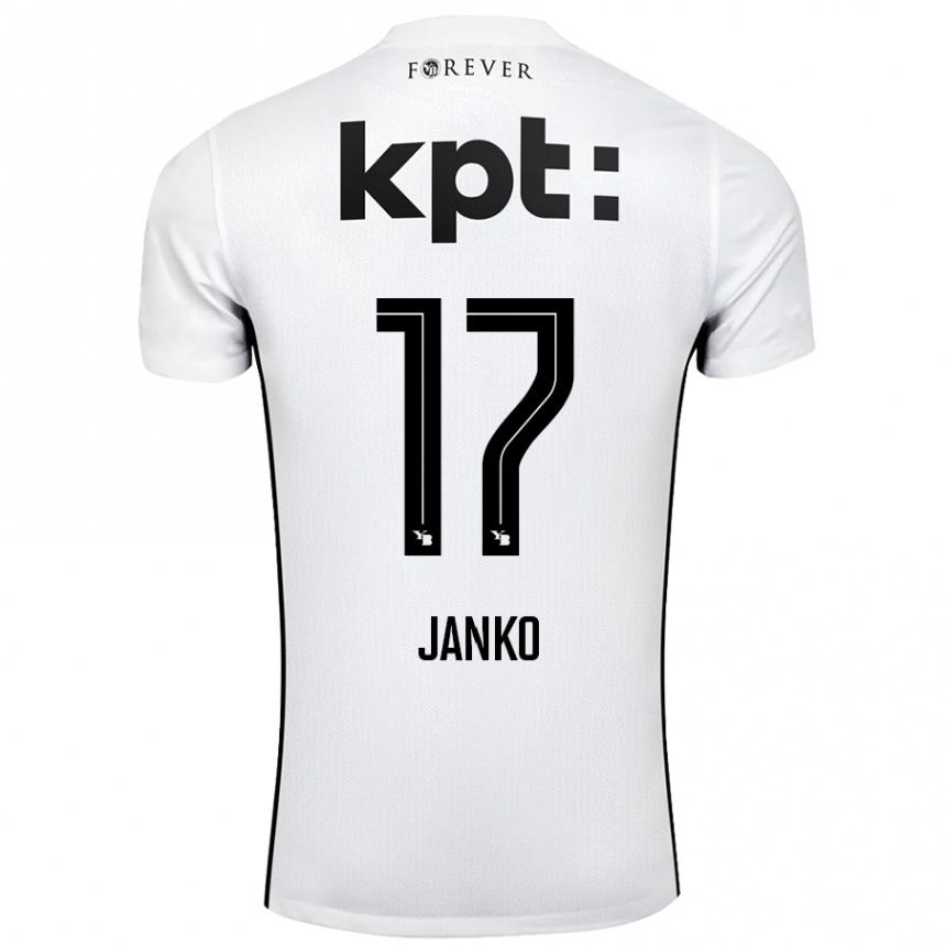 Niño Fútbol Camiseta Saidy Janko #17 Blanco Negro 2ª Equipación 2024/25