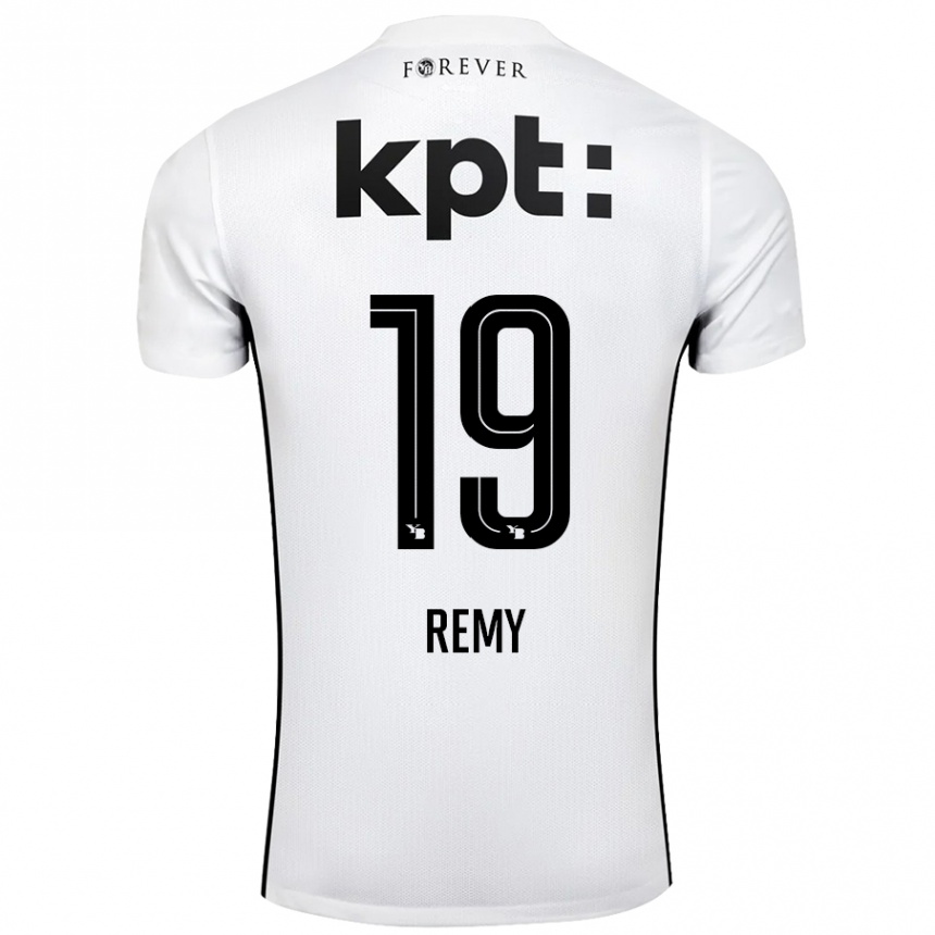 Niño Fútbol Camiseta Audrey Remy #19 Blanco Negro 2ª Equipación 2024/25