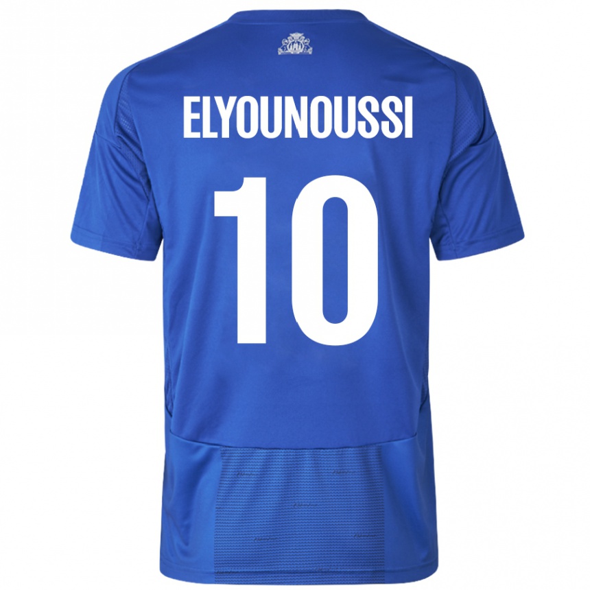 Niño Fútbol Camiseta Mohamed Elyounoussi #10 Blanco Azul 2ª Equipación 2024/25