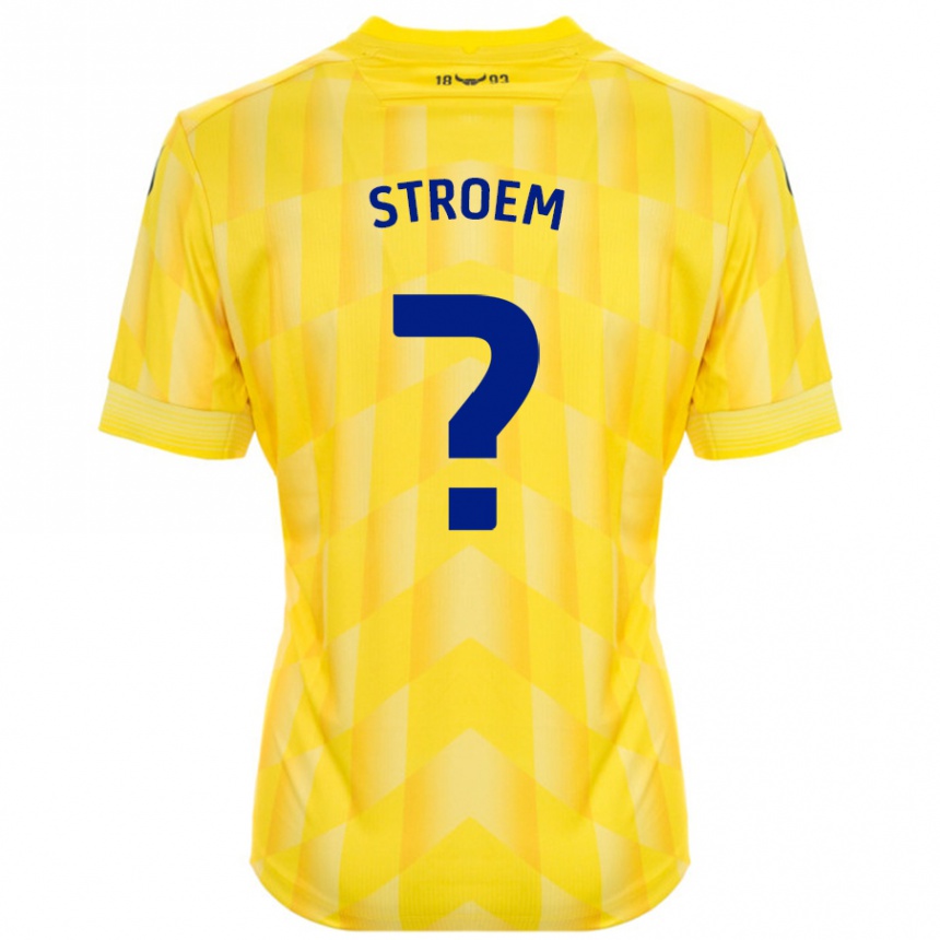 Hombre Fútbol Camiseta Lena Stroem #0 Amarillo 1ª Equipación 2024/25