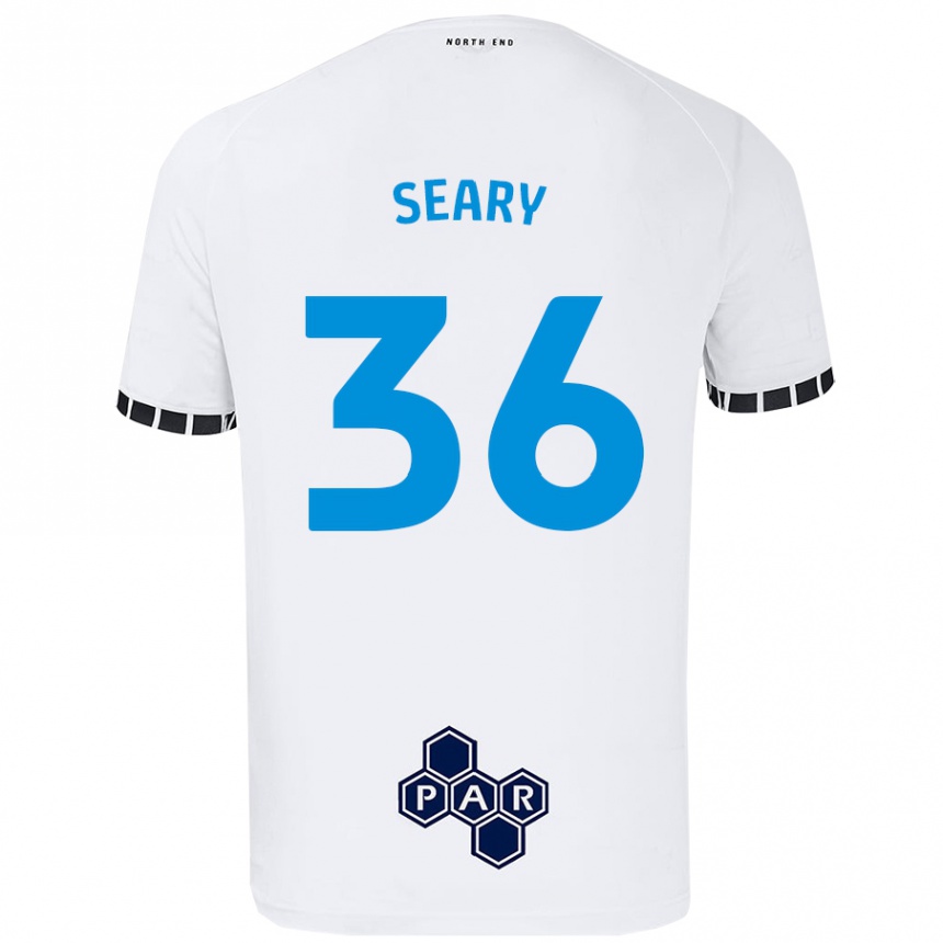 Hombre Fútbol Camiseta Josh Seary #36 Blanco 1ª Equipación 2024/25