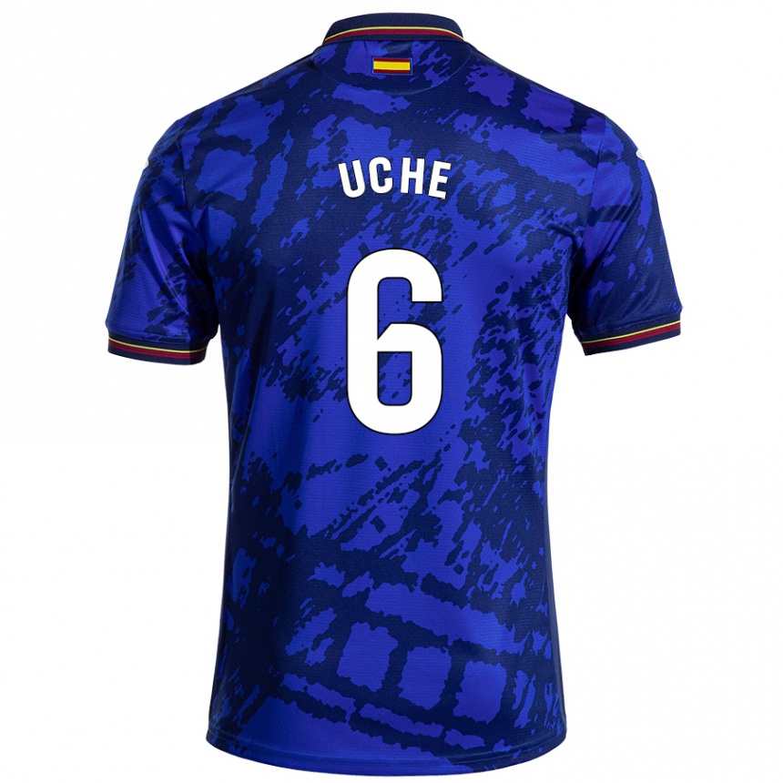 Hombre Fútbol Camiseta Chrisantus Uche #6 Azul Más Oscuro 1ª Equipación 2024/25