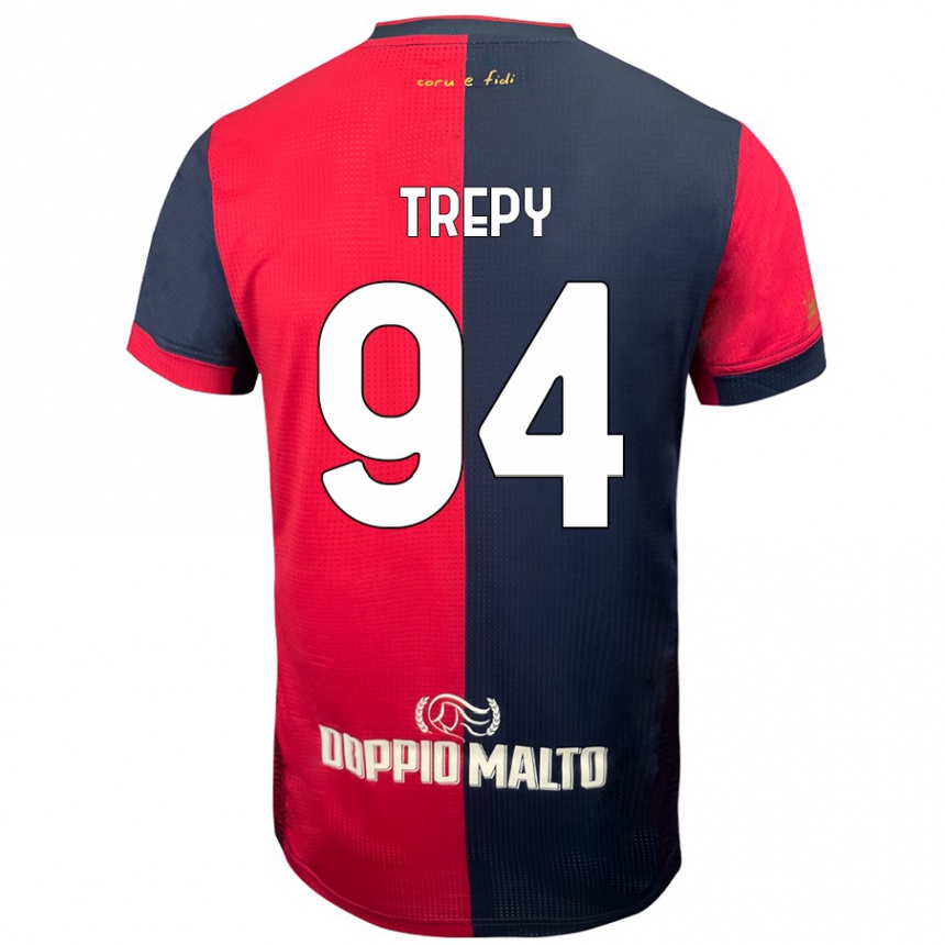 Hombre Fútbol Camiseta Yael Trepy #94 Rojo Azul Más Oscuro 1ª Equipación 2024/25