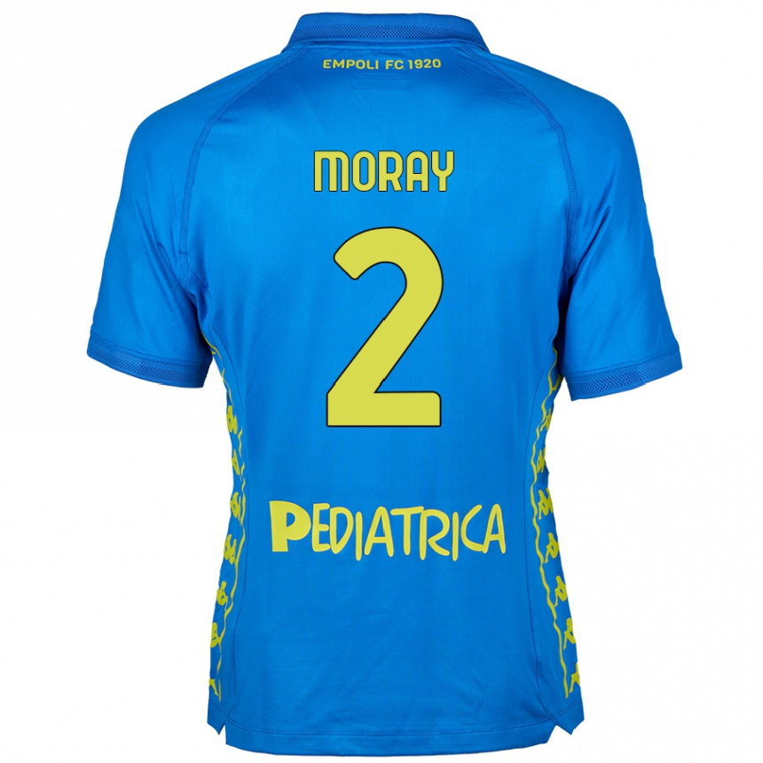 Hombre Fútbol Camiseta Jeremy Moray #2 Azul 1ª Equipación 2024/25