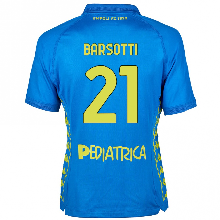 Hombre Fútbol Camiseta Leonardo Barsotti #21 Azul 1ª Equipación 2024/25