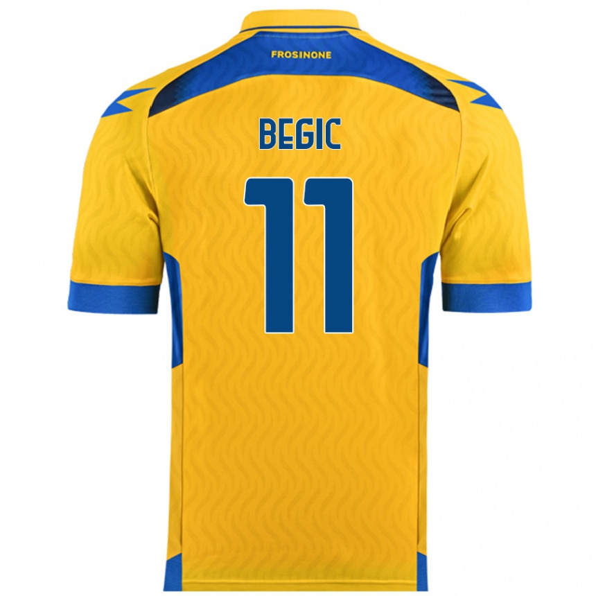 Hombre Fútbol Camiseta Tjas Begic #11 Amarillo 1ª Equipación 2024/25