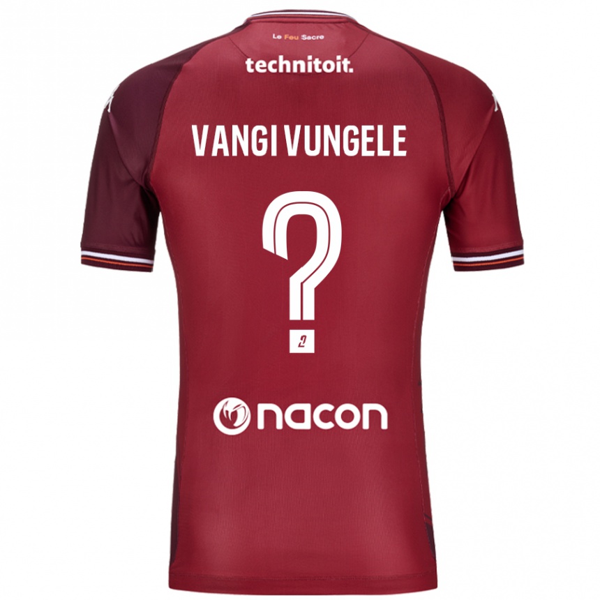 Hombre Fútbol Camiseta Luzolo Vangi Vungele #0 Rojo Granata 1ª Equipación 2024/25