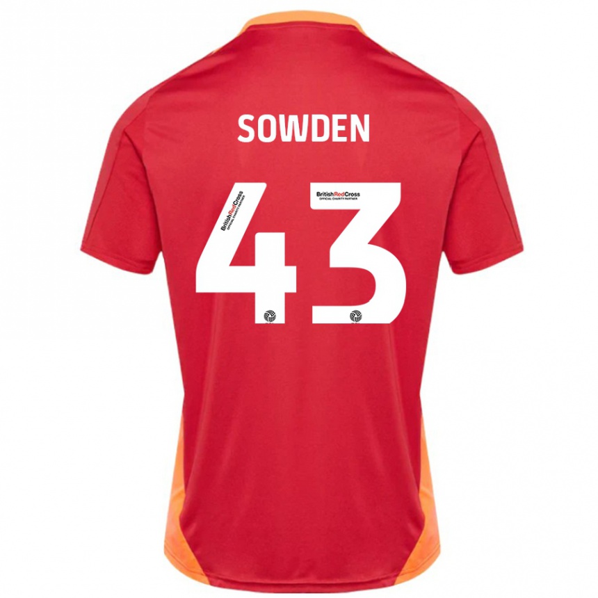 Hombre Fútbol Camiseta Andrew Sowden #43 Azul Blanquecino 2ª Equipación 2024/25