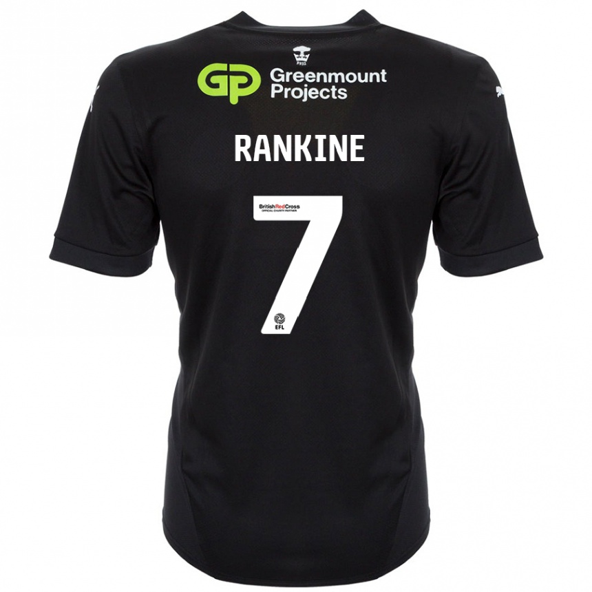 Hombre Fútbol Camiseta Dion Rankine #7 Negro 2ª Equipación 2024/25