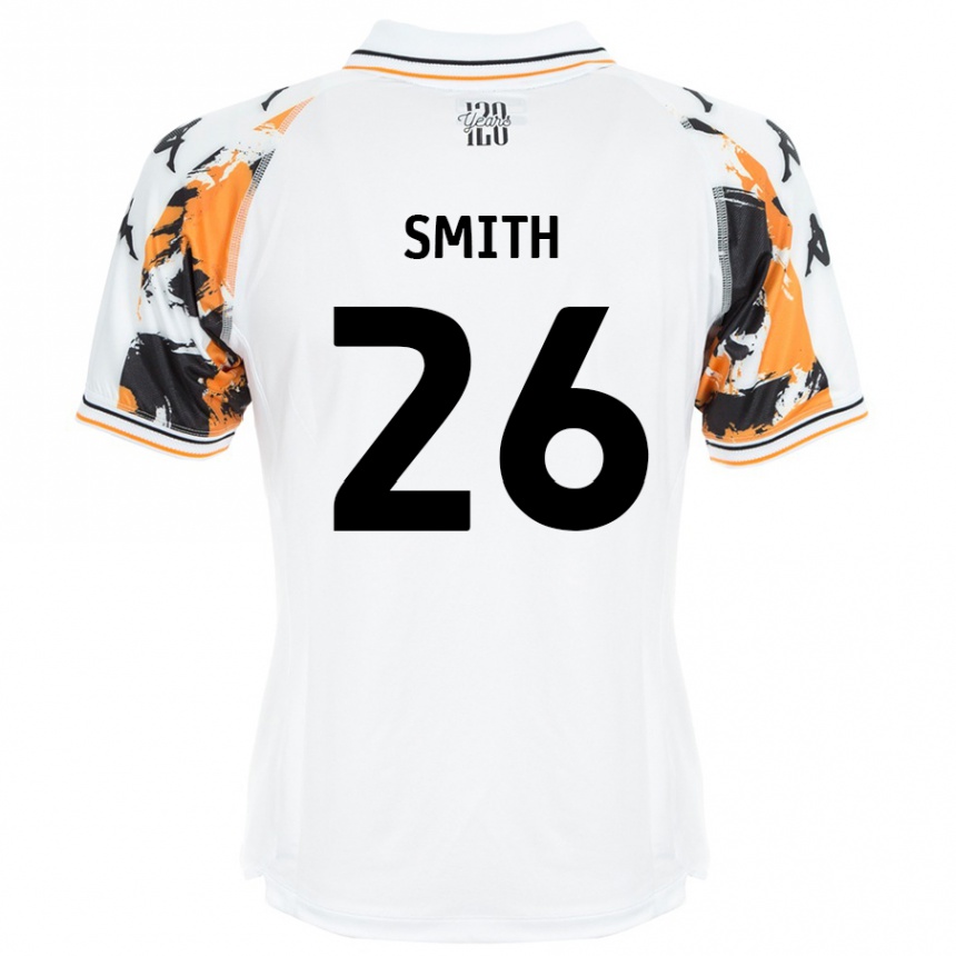 Hombre Fútbol Camiseta Andy Smith #26 Blanco 2ª Equipación 2024/25