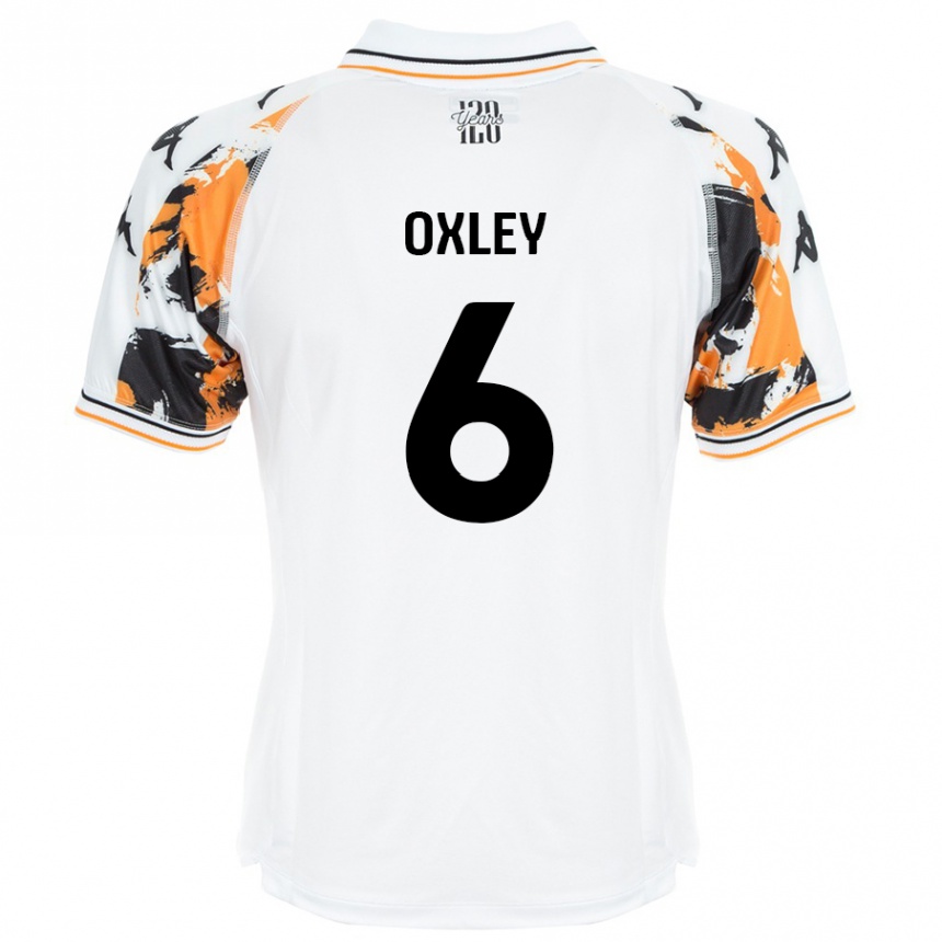 Hombre Fútbol Camiseta Tilly Oxley #6 Blanco 2ª Equipación 2024/25