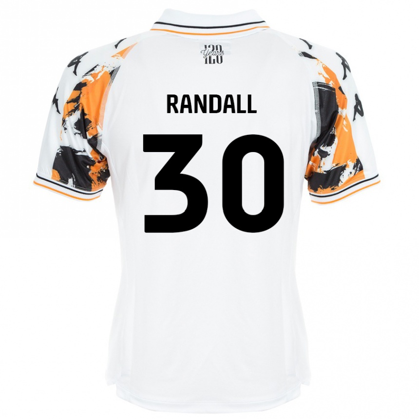 Hombre Fútbol Camiseta Jennifer Randall #30 Blanco 2ª Equipación 2024/25