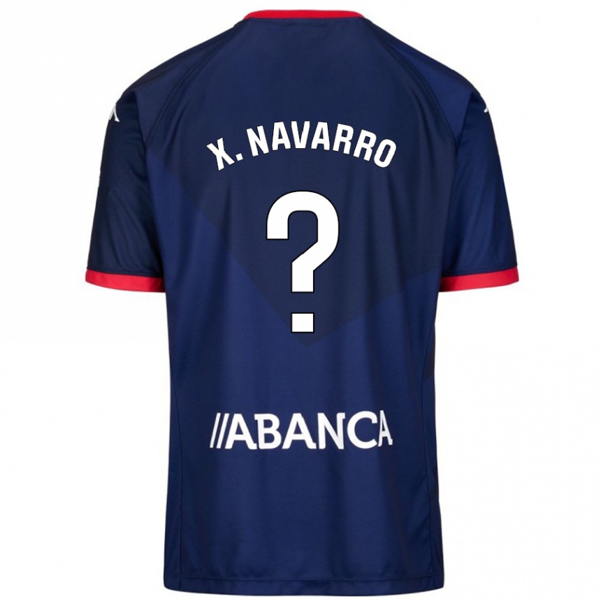 Hombre Fútbol Camiseta Ximo Navarro #23 Azul Marino 2ª Equipación 2024/25