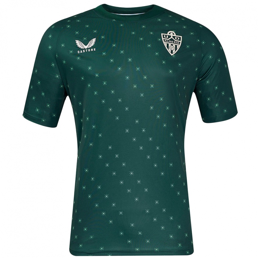 Hombre Fútbol Camiseta Manu Morillo #0 Verde Oscuro 2ª Equipación 2024/25