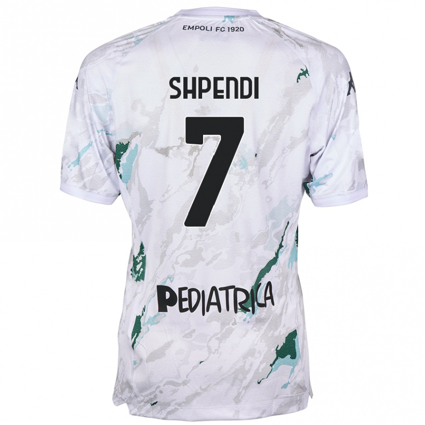 Hombre Fútbol Camiseta Stiven Shpendi #7 Gris 2ª Equipación 2024/25