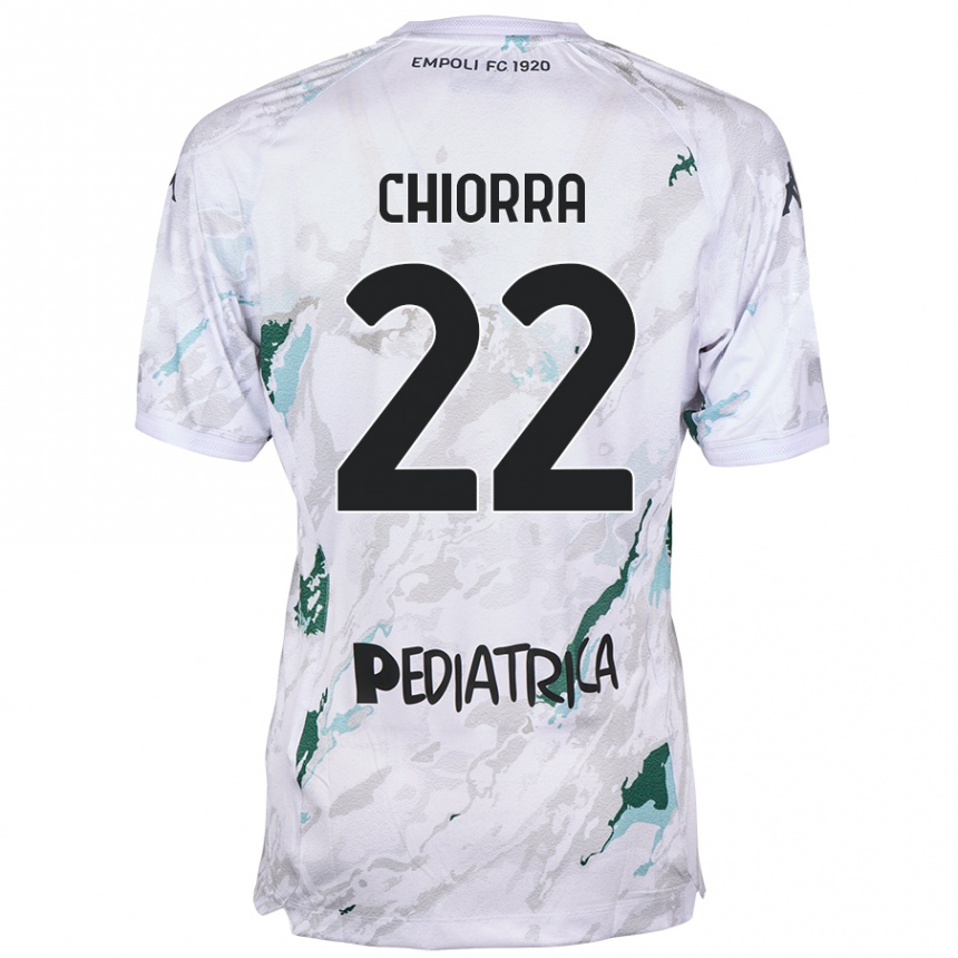 Hombre Fútbol Camiseta Niccolò Chiorra #22 Gris 2ª Equipación 2024/25