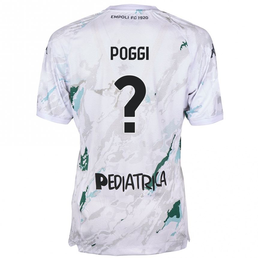 Hombre Fútbol Camiseta Riccardo Poggi #0 Gris 2ª Equipación 2024/25