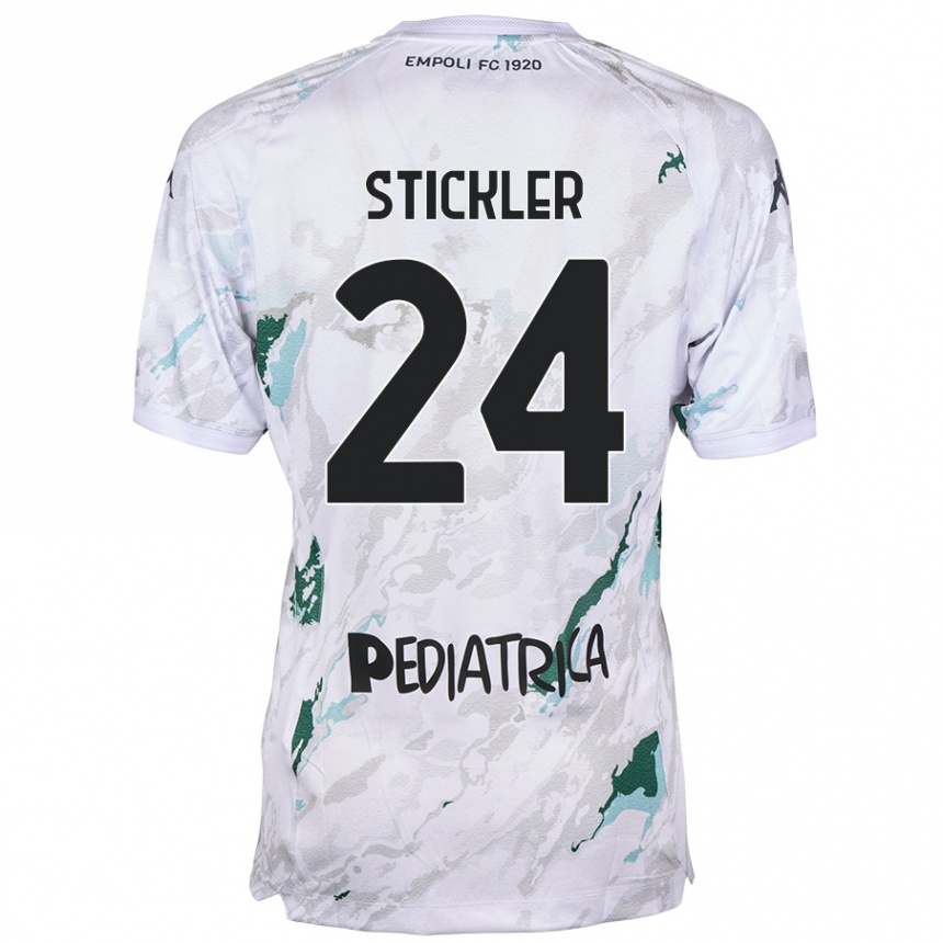 Hombre Fútbol Camiseta Mateo Stickler #24 Gris 2ª Equipación 2024/25